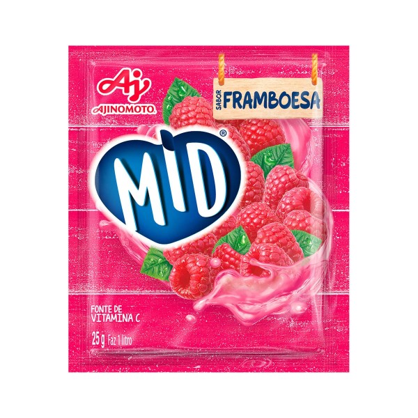 Encontraproduto.com.br - Refresco em Pó Mid Framboesa 25g