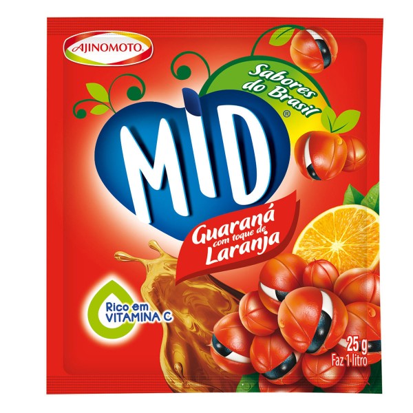 Encontraproduto.com.br - Refresco de Guaraná com Laranja Mid 25g