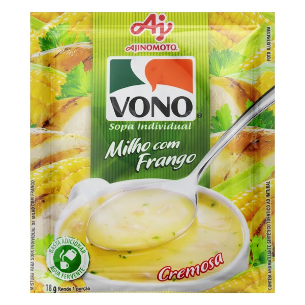 Encontraproduto.com.br - Sopa de Milho e Frango Vono 18g