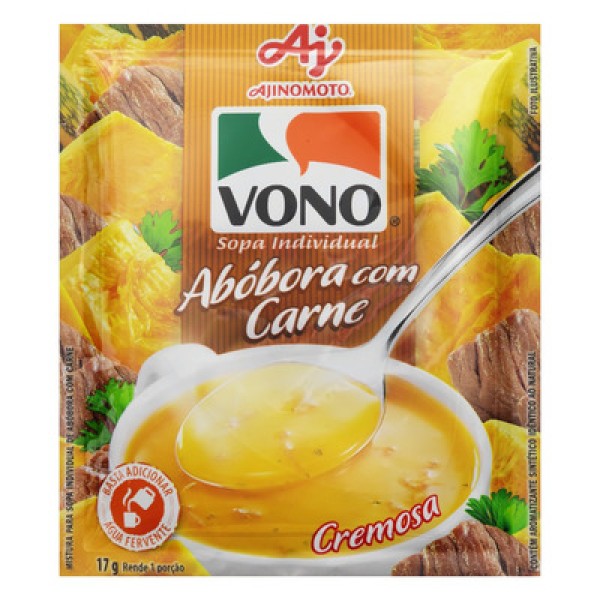 Sopa Cremosa Vono Abóbora c/ Carne 17g