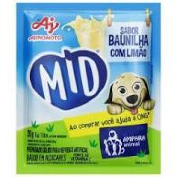 Encontraproduto.com.br - Refresco em Pó Mid Baunilha com Limão 25g
