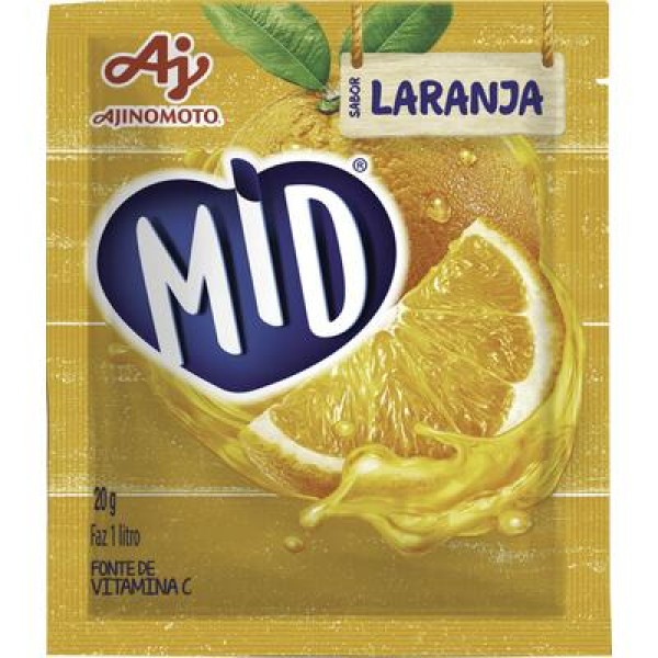 Encontraproduto.com.br - Refresco em Pó Mid Laranja Envelope com 20g