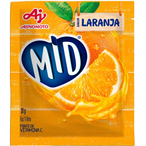 Encontraproduto.com.br - Refresco em Pó Mid Laranja Envelope com 20g