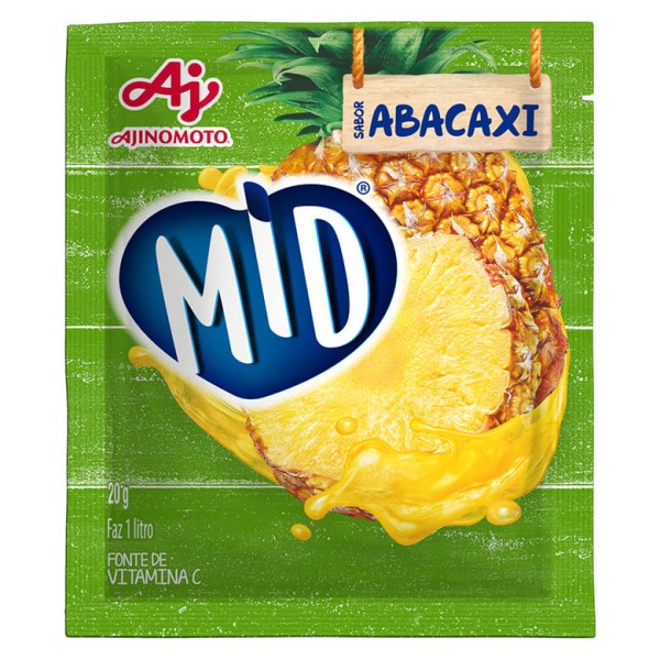 Encontraproduto.com.br - Refresco em Pó Mid Abacaxi 20g