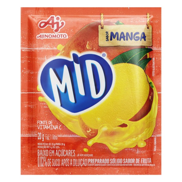 Encontraproduto.com.br - Refresco em Pó Mid Manga 20g