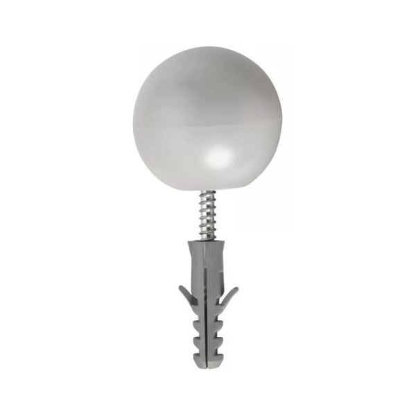 Encontraproduto.com.br - Batedor de Porta com Parafuso e Bucha S8 Branco Fischer Brasil