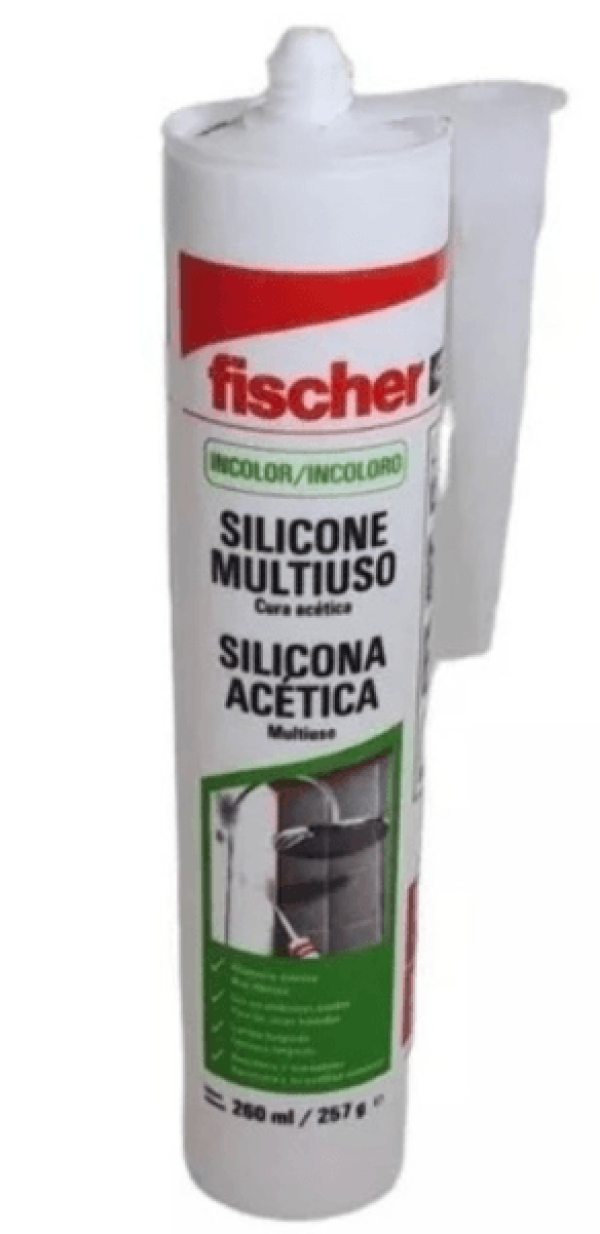 Silicone Acético 260ML  Incolor Fischer