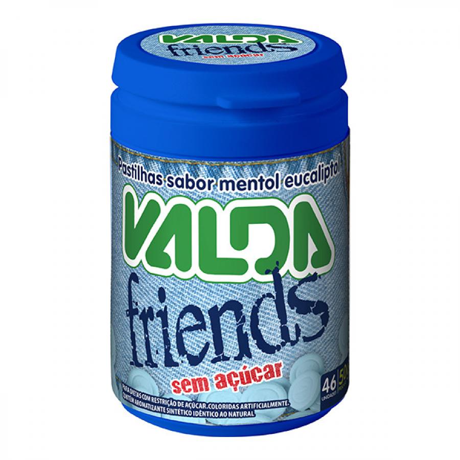 Encontraproduto.com.br - Pastilhas Mentol Eucalipto Zero Açúcar Valda Friends Frasco 50g