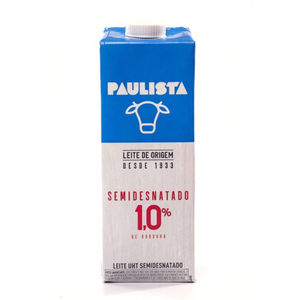 Encontraproduto.com.br - Leite Longa Vida Paulista Semidesnatado TP com 1L