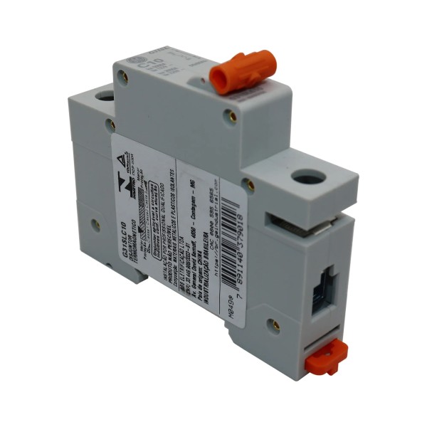 Encontraproduto.com.br - Disjuntor Unipolar Monofasico Din 1P 16A 220v Curva C 3Ka Ge