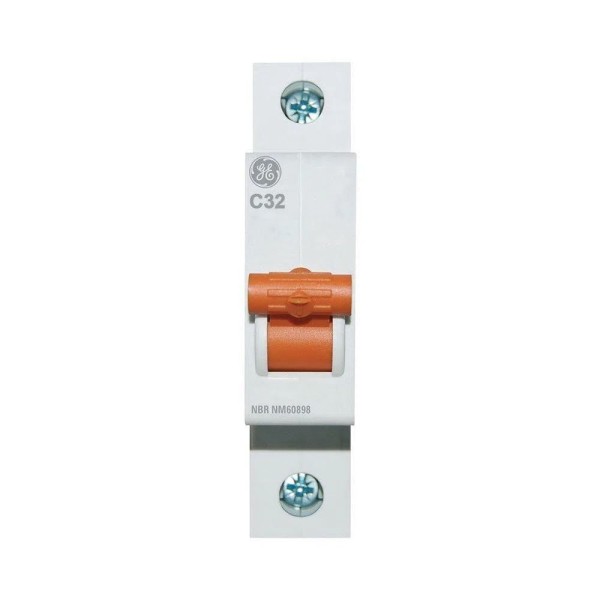 Disjuntor Unipolar Monofasico Din 1P 32A 220v Curva C 3Ka Ge