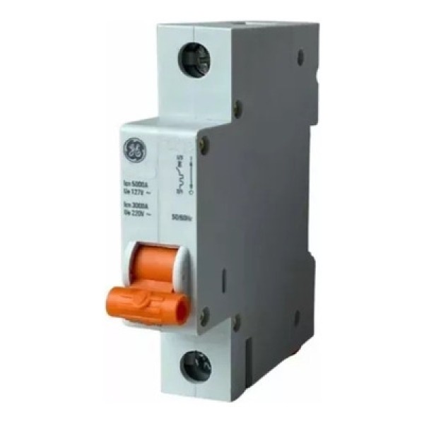 Disjuntor Unipolar Monofasico Din 1P 63A 220v Curva C 3Ka Ge