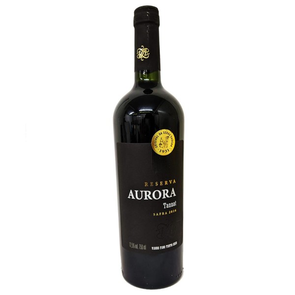 Encontraproduto.com.br - Vinho Tinto Seco Reserva Aurora Tannat Serra Gaúcha 750 Ml