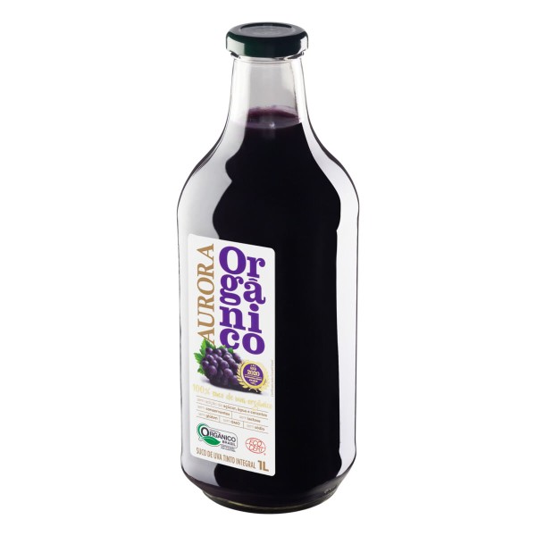 Encontraproduto.com.br - Suco De Uva Aurora Tto Integral Organico 1L