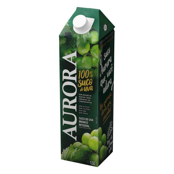 Encontraproduto.com.br - Suco Integral Aurora Uva Branco Tetra Pak 1,5L