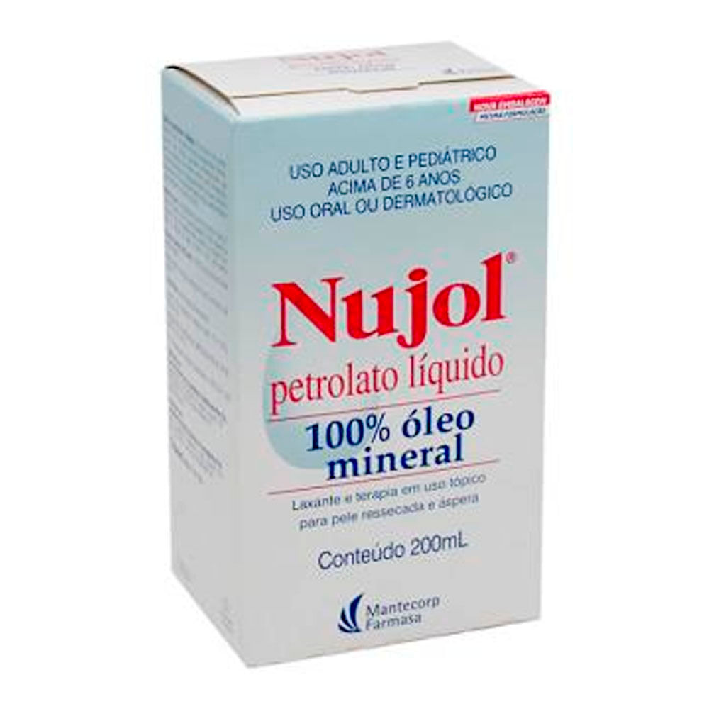 Encontraproduto.com.br - Nujol Óleo Mineral Frasco 200ml