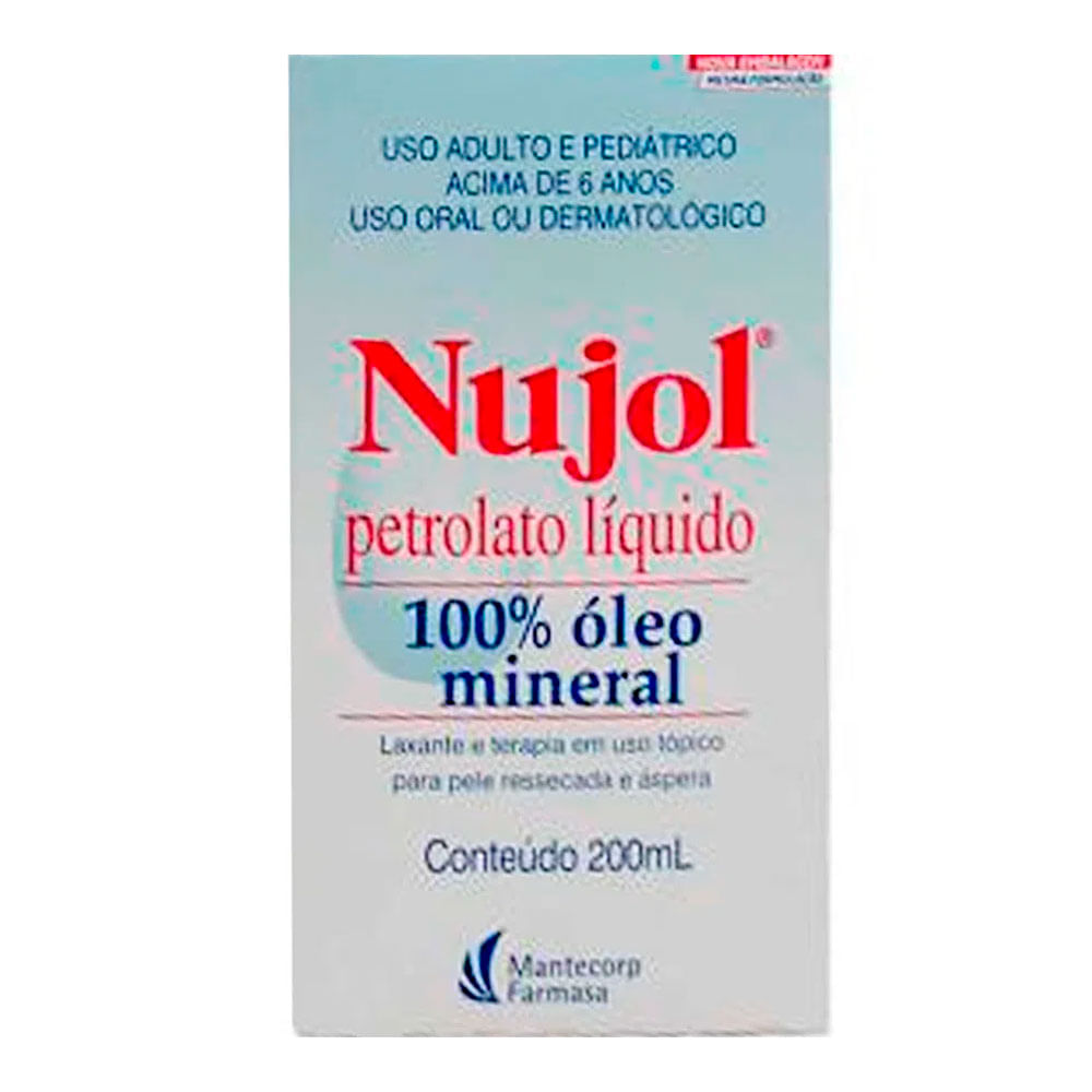 Encontraproduto.com.br - Nujol Óleo Mineral Frasco 200ml