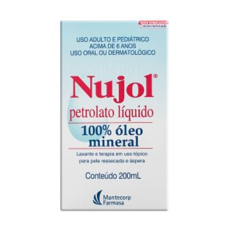 Encontraproduto.com.br - Nujol Óleo Mineral Frasco 200ml