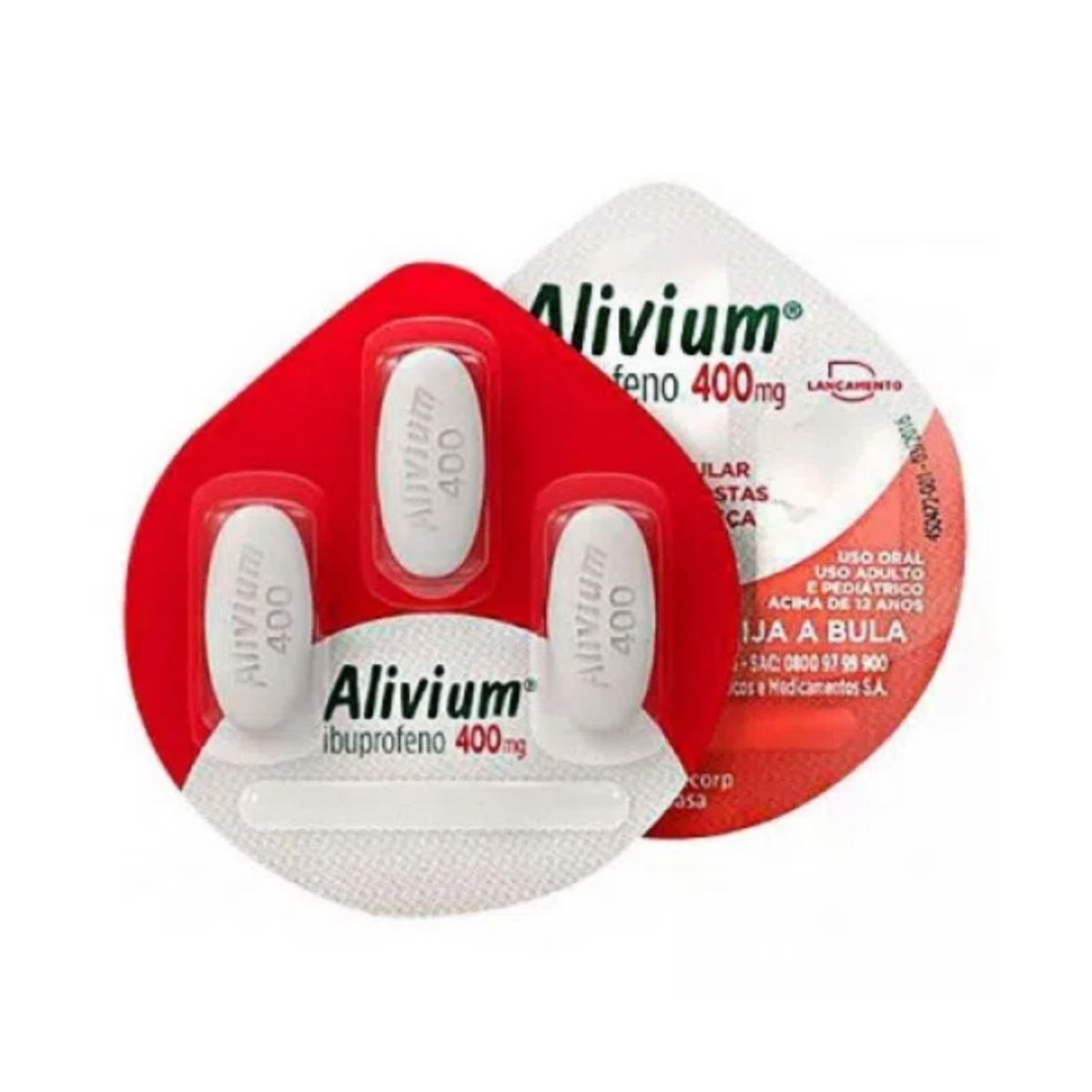 Alivium 400mg Envelope com 3 comprimidos