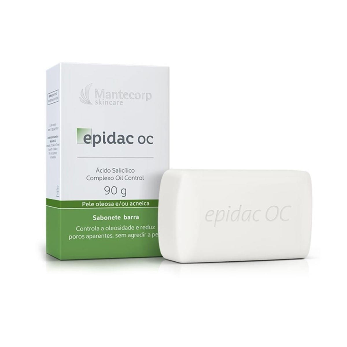 Sabonete Barra Mantecorp Skincare Epidac OC Caixa 90g