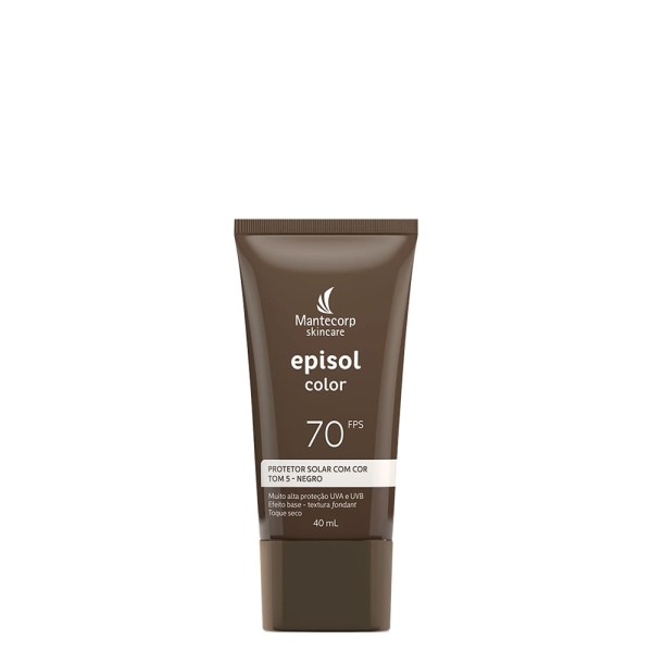 Protetor Solar Facial Episol Color Tom 5 Negro FPS 70 - 40ml