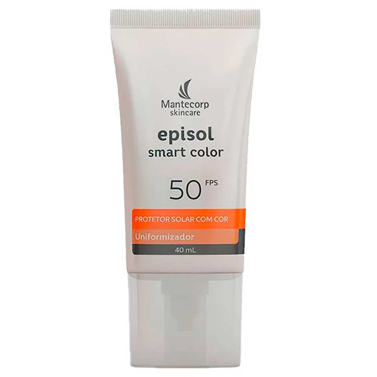 Encontraproduto.com.br - Protetor Solar Uniformizador com Cor FPS 50 Mantecorp Skincare Episol Smart Color Bisnaga 40ml