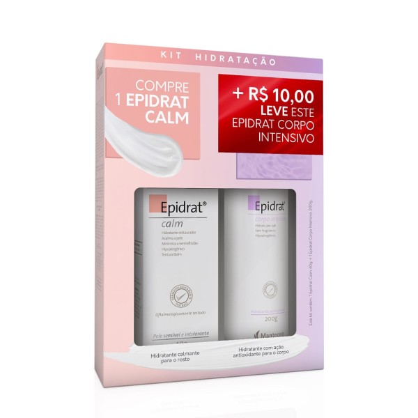 Encontraproduto.com.br - Kit Epidrat Calm 40G Corp Int 200G