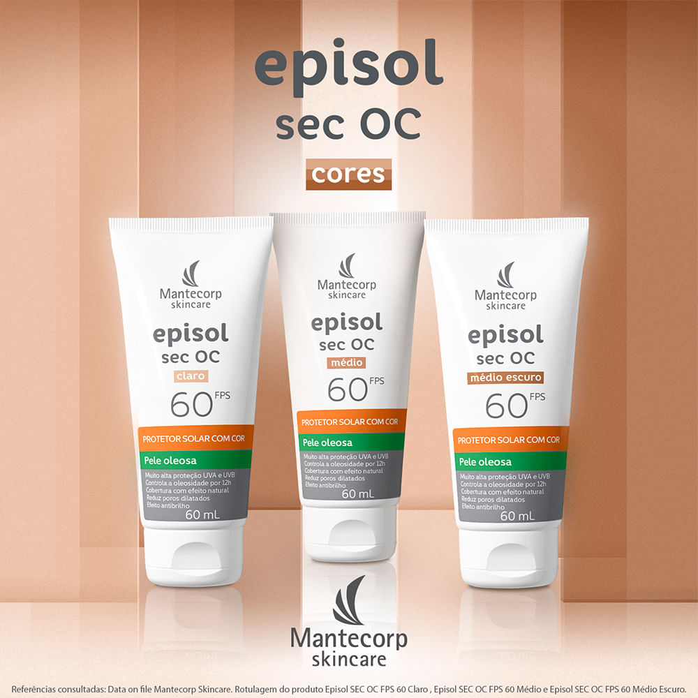 Encontraproduto.com.br - Protetor Solar Facial  Episol Médio Escuro FPS60-60ml