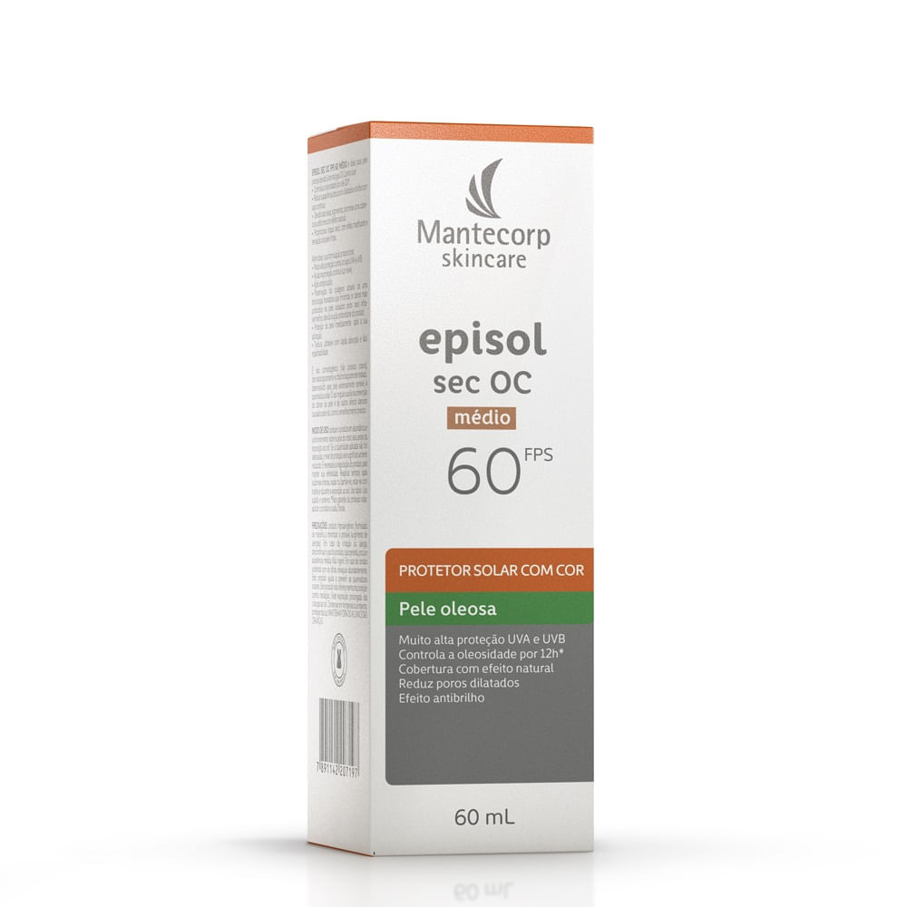 Encontraproduto.com.br - Protetor Solar Facial  Episol Médio Escuro FPS60-60ml