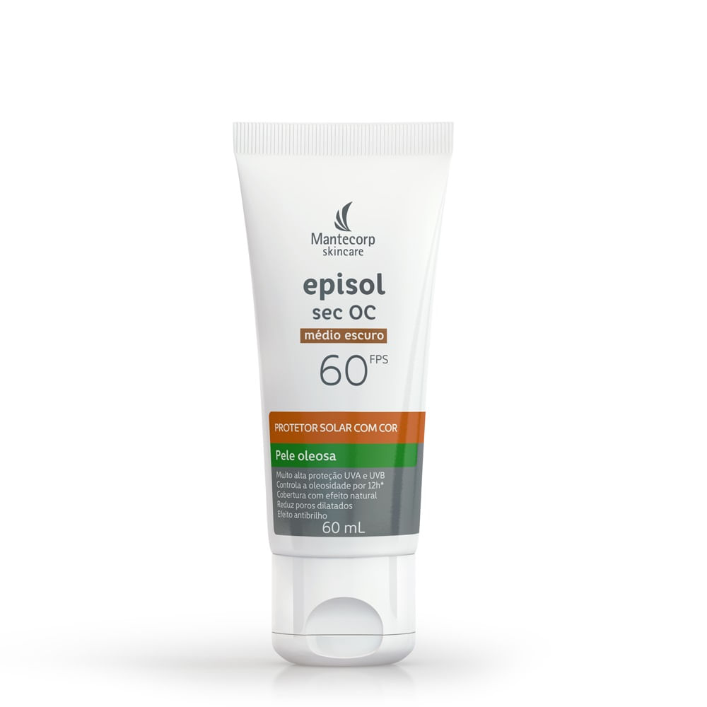 Encontraproduto.com.br - Protetor Solar Facial  Episol Médio Escuro FPS60-60ml