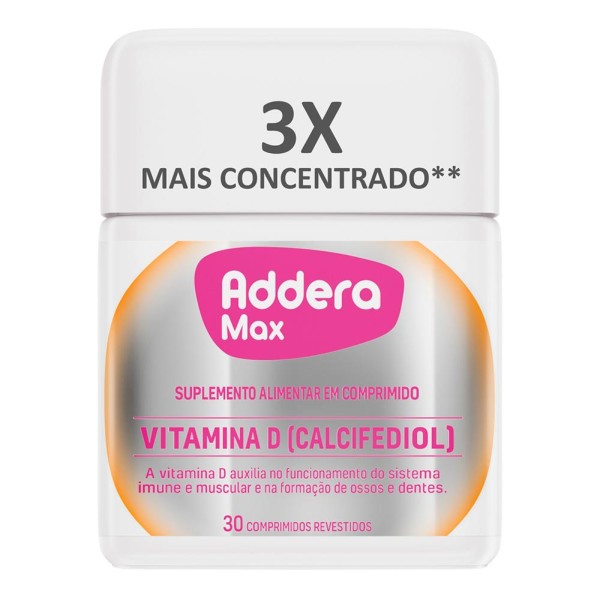 Encontraproduto.com.br - Addera Max Frasco 30 Comprimidos