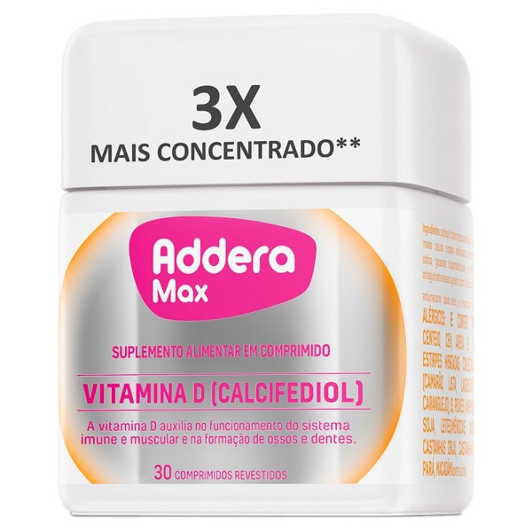 Encontraproduto.com.br - Addera Max Frasco 30 Comprimidos