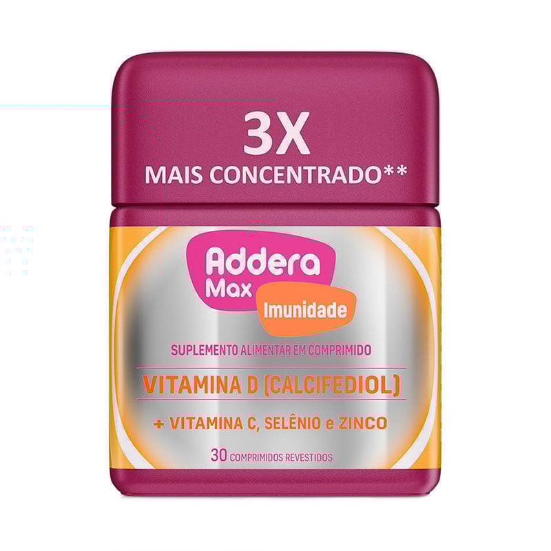 Encontraproduto.com.br - Addera Max Imunidade Mantecorp Farmasa 26g 30 Comprimidos