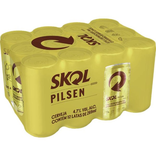 Encontraproduto.com.br - Cerveja Skol Redondinha Lata com 269ml