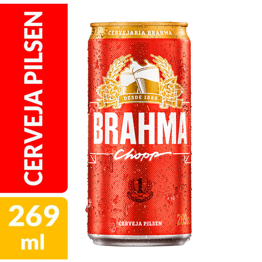 Encontraproduto.com.br - Cerveja Brahma Chopp Pilsen Lata 269ml