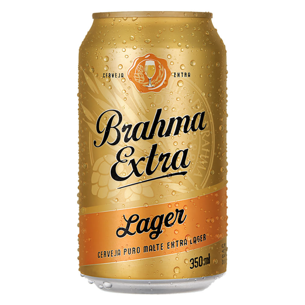 Encontraproduto.com.br - Cerveja Puro Malte BRAHMA Extra Lager Lata 350ml