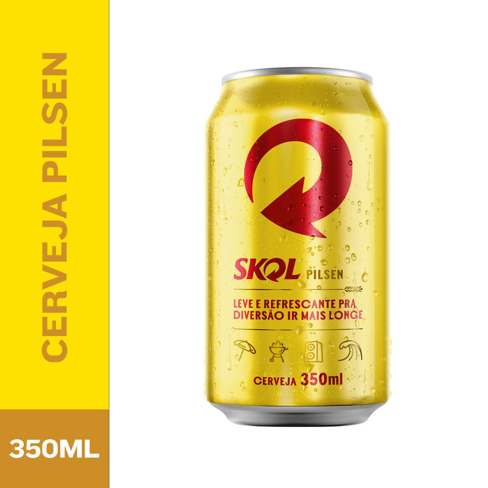 Encontraproduto.com.br - Cerveja Skol Pilsen Lata 350ml