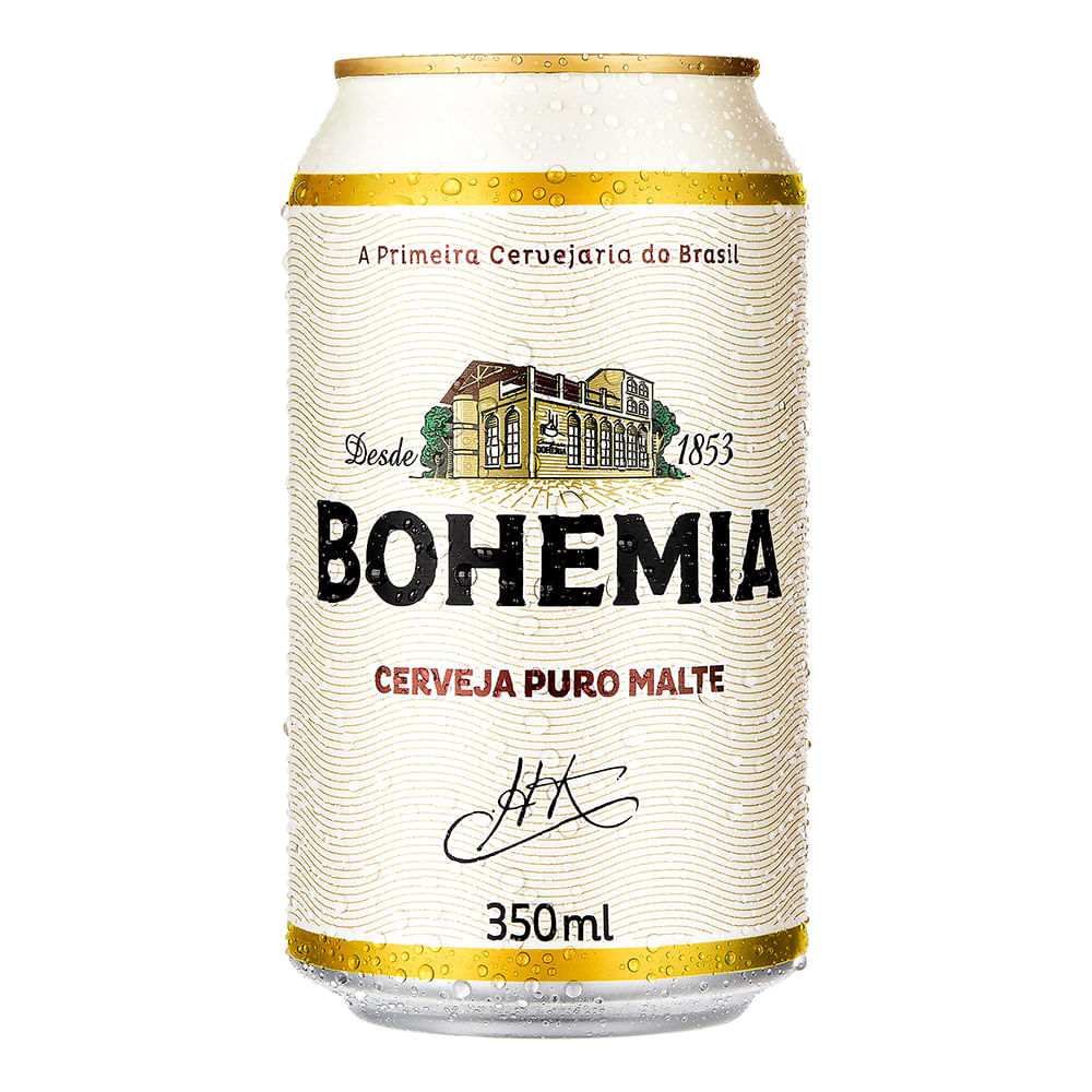 Encontraproduto.com.br - Cerveja Bohemia Lata Sleek Puro Malte 350ml