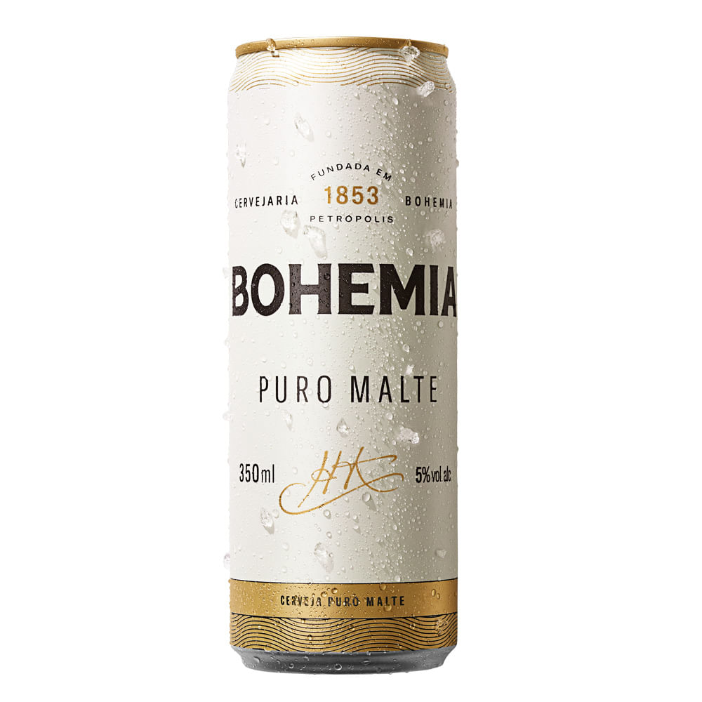 Encontraproduto.com.br - Cerveja Bohemia Lata Sleek Puro Malte 350ml