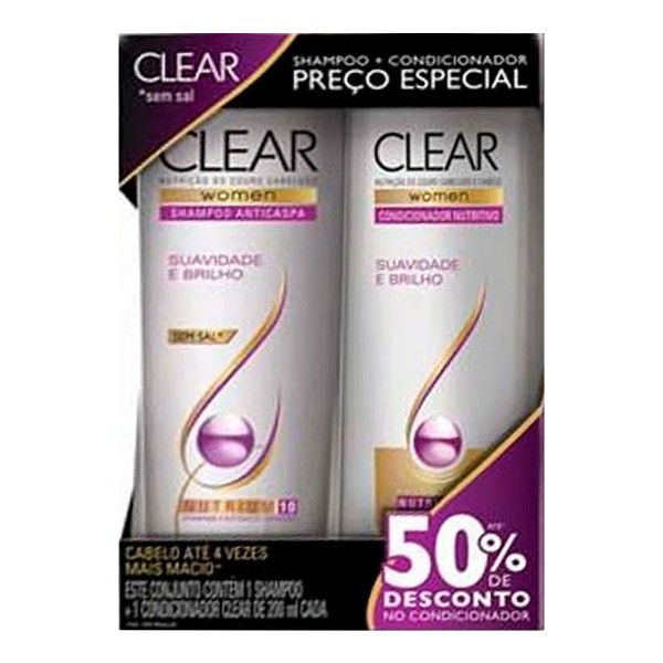 Encontraproduto.com.br - Kit Shampoo + Condicionador Suavidade e Brilho 200ml