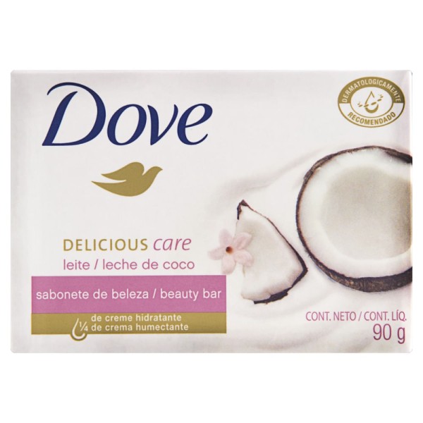 Sabonete em Barra Dove Delicious Care Leite de Coco 90g
