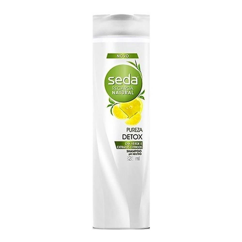 Shampoo Chá Verde e Cítricos Seda Joias da Natureza Frasco 325ml