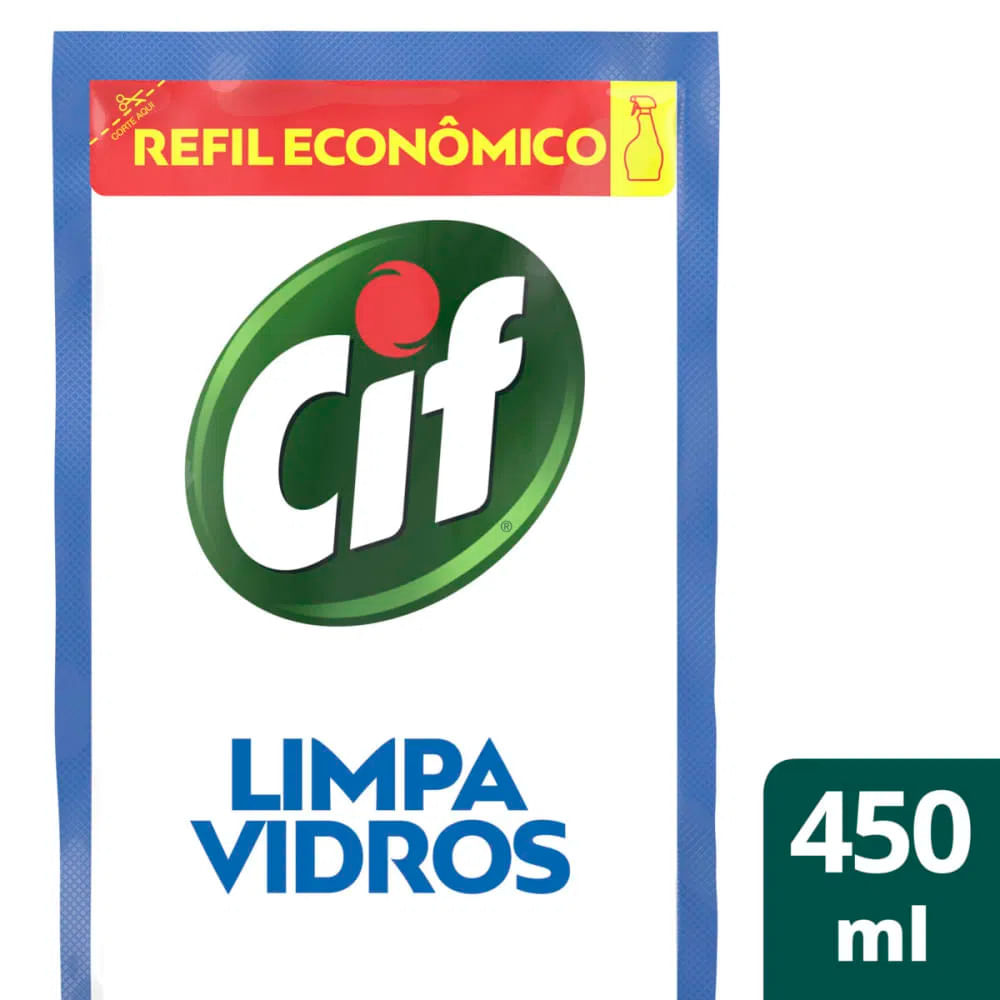 Limpa Vidros Cif Ultra Rápido Refil 450ml