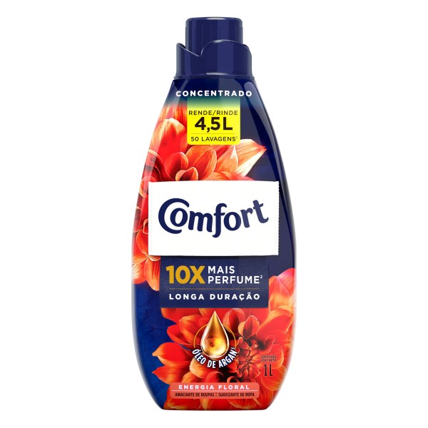 Amaciante de Roupa Concentrado Energia Floral Comfort  1l