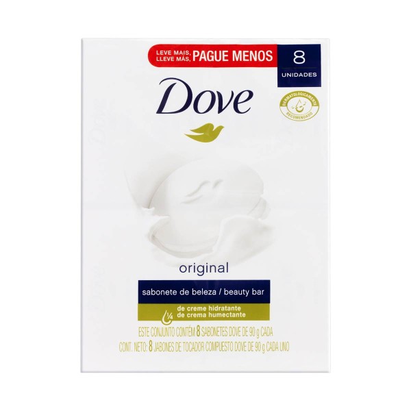 Encontraproduto.com.br - Sabonete em Barra Dove Original 90g Com 8 Unidades