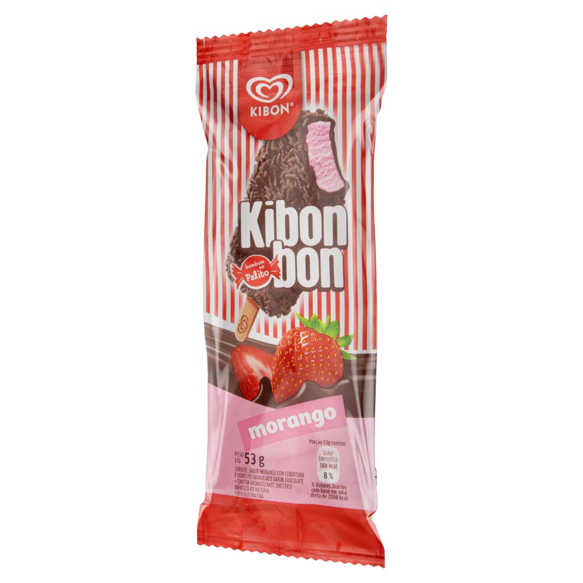 Encontraproduto.com.br - Kibon Palito Kibonbon Morango 77Ml