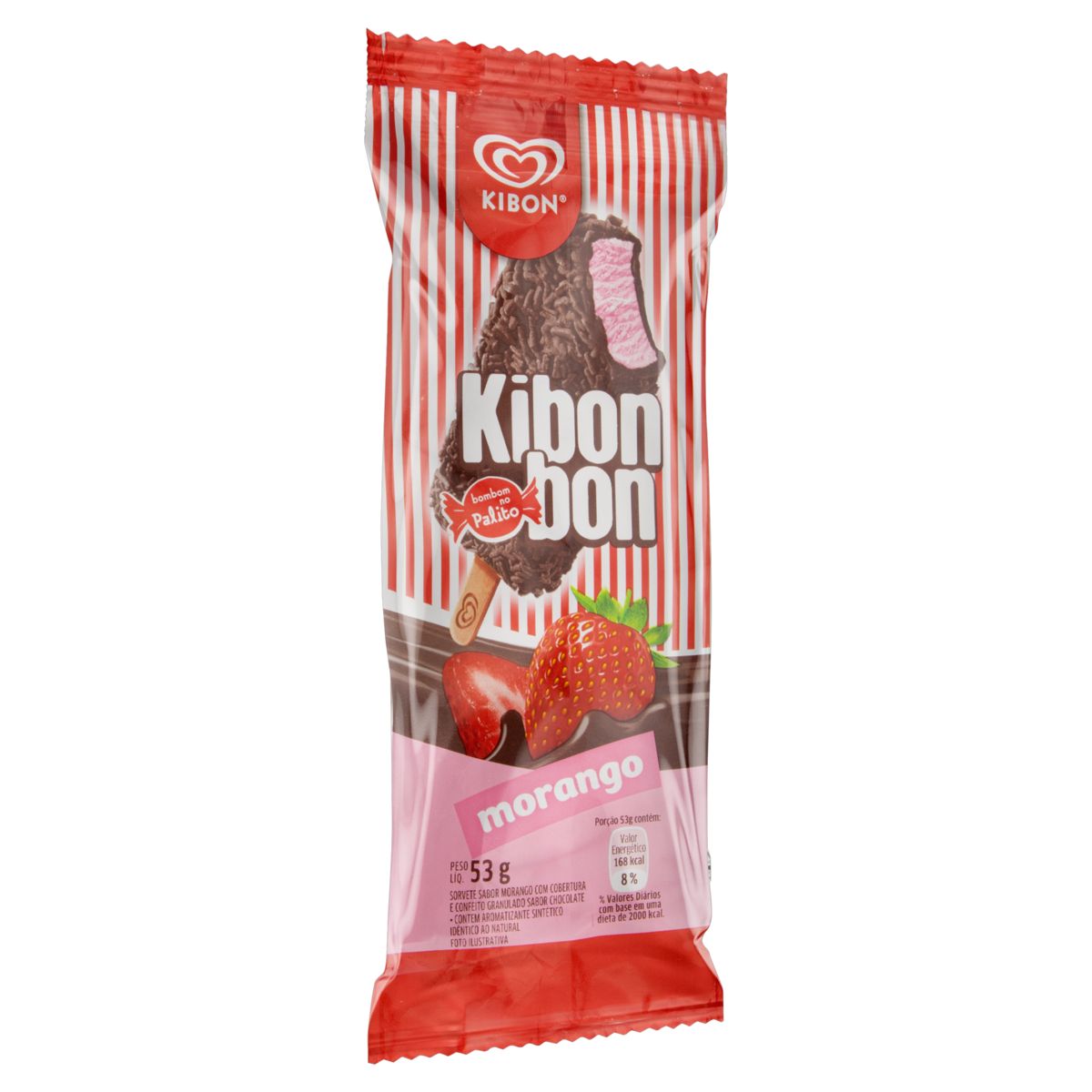 Encontraproduto.com.br - Kibon Palito Kibonbon Morango 77Ml