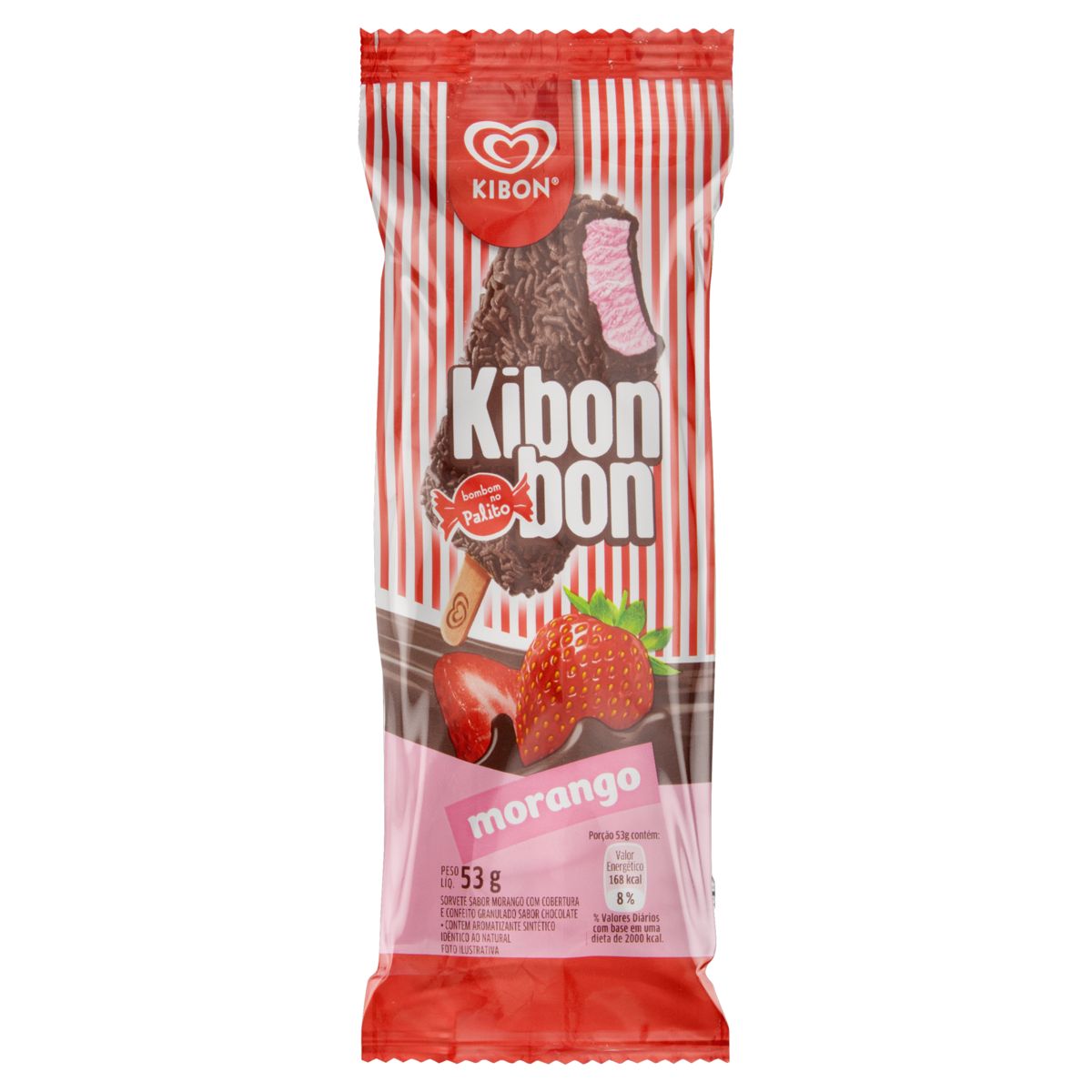 Encontraproduto.com.br - Kibon Palito Kibonbon Morango 77Ml