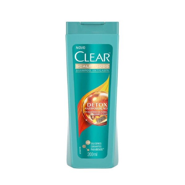 Encontraproduto.com.br - Shampoo Clear Ant/Csp Detox Antipolu 200Ml - Clear