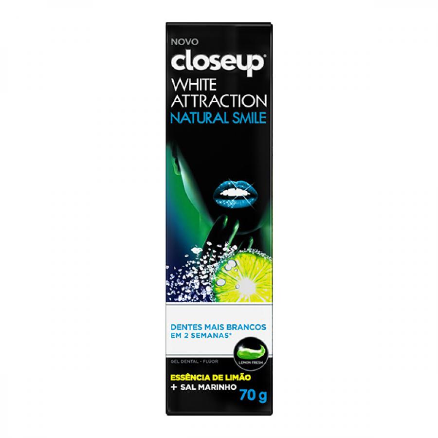 Encontraproduto.com.br - Creme Dental Close Up White Attraction Natural Smile 70g